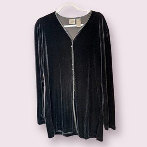 1990's Jacqueline Ferrar Vintage Velvet Dress, Size 12T